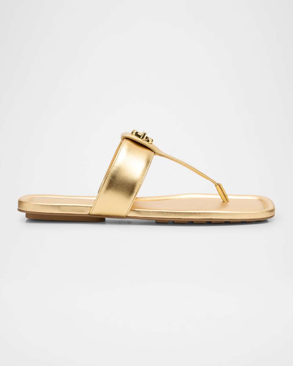 The Dual T Metallic Sandals